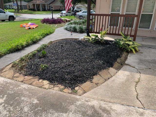 After soil mulching