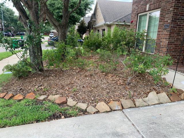 Before soil mulching