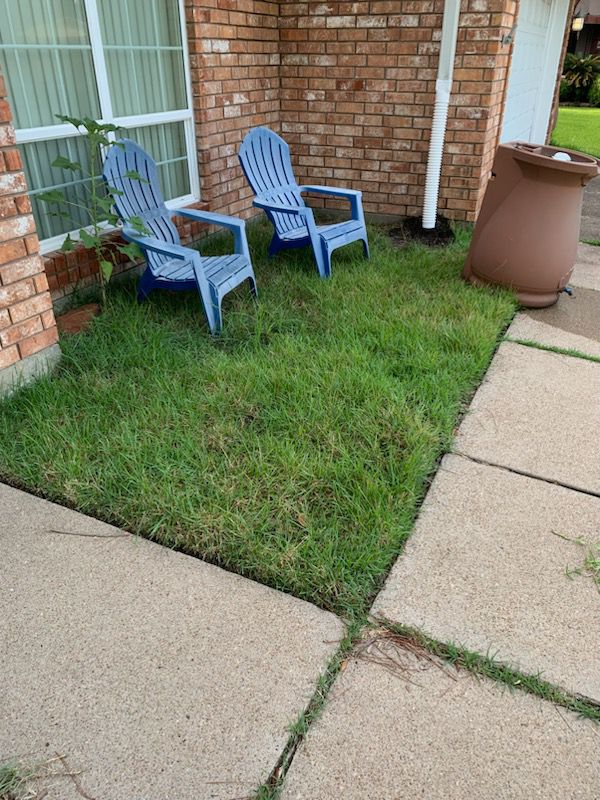 Before patio renovation